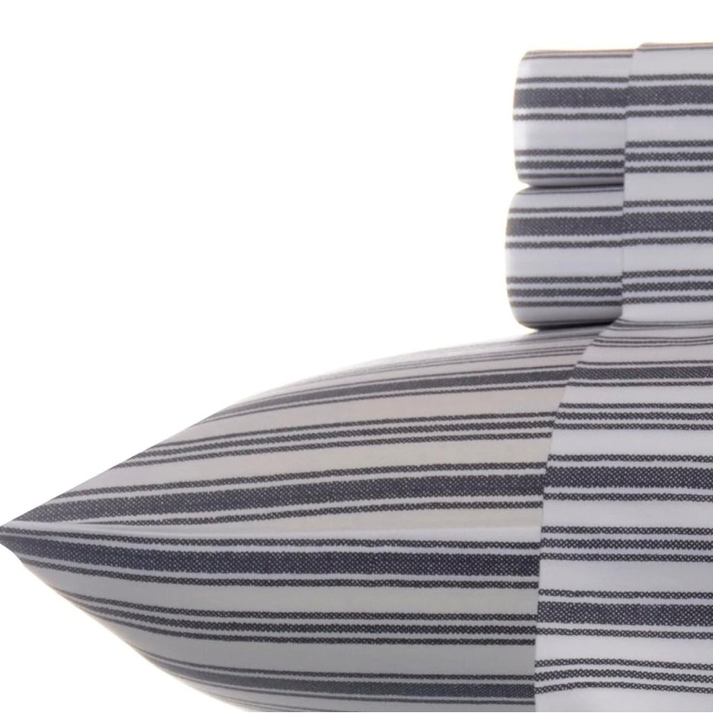 NWT Nautica Coleridge Charcoal King Sheet Set